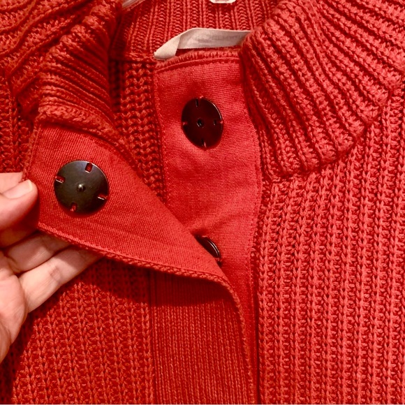 🍊Soft Surroundings Highland
Autum Leaf Ribbed Chunky Knit Tunic Knit Sweater. M - Picture 9 of 16